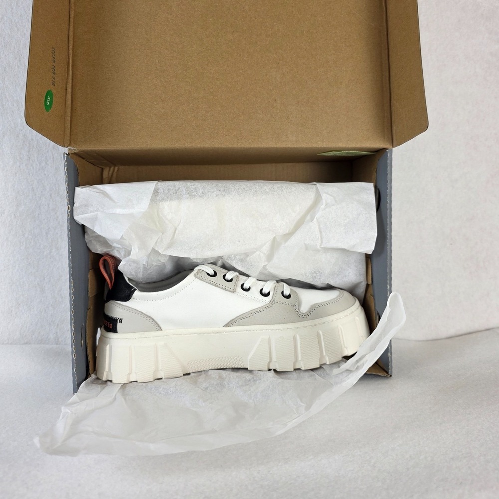 Palladium Pallatower LO Women's Platform Sneakers Size 6.5 Star White‎  NIB